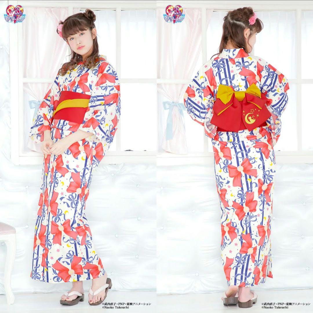 るーちゃん'sショップ♡ムーン浴衣帯セット 赤　月野 うさぎ