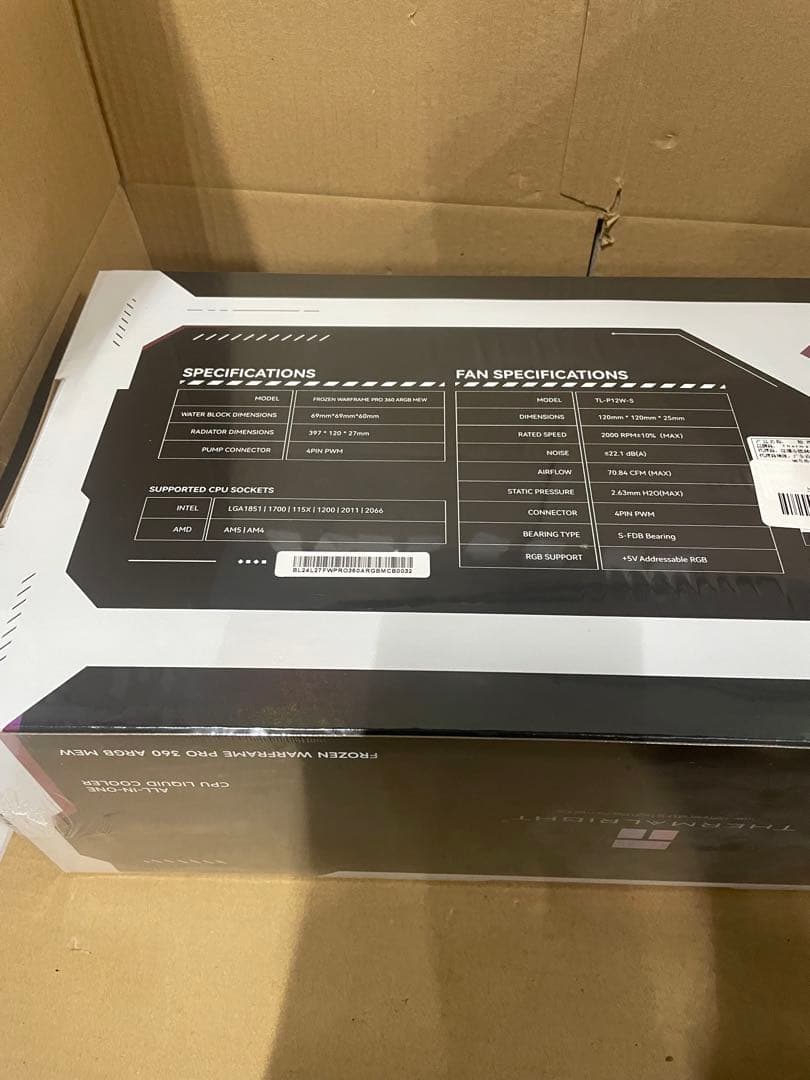THERMALRIGHT FW PRO 360 ARGB MEW クーラー