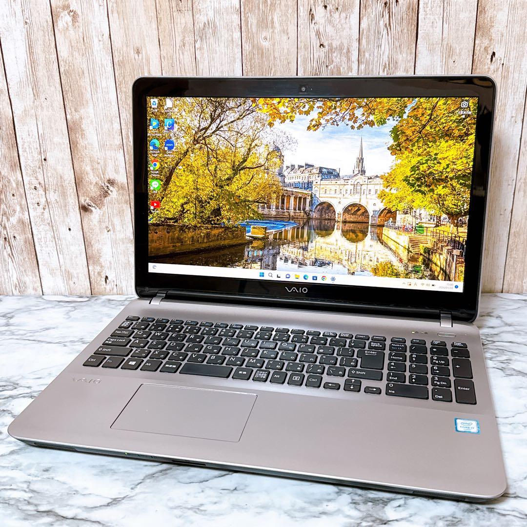 美品✨高性能i7＆メモリ16GB 爆速SSD✨VAIO すぐ使えるパソコンPC