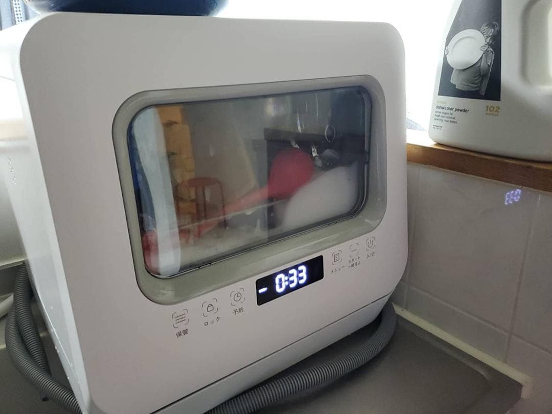 工事不要のコンパクト食器洗い乾燥機 タンク式