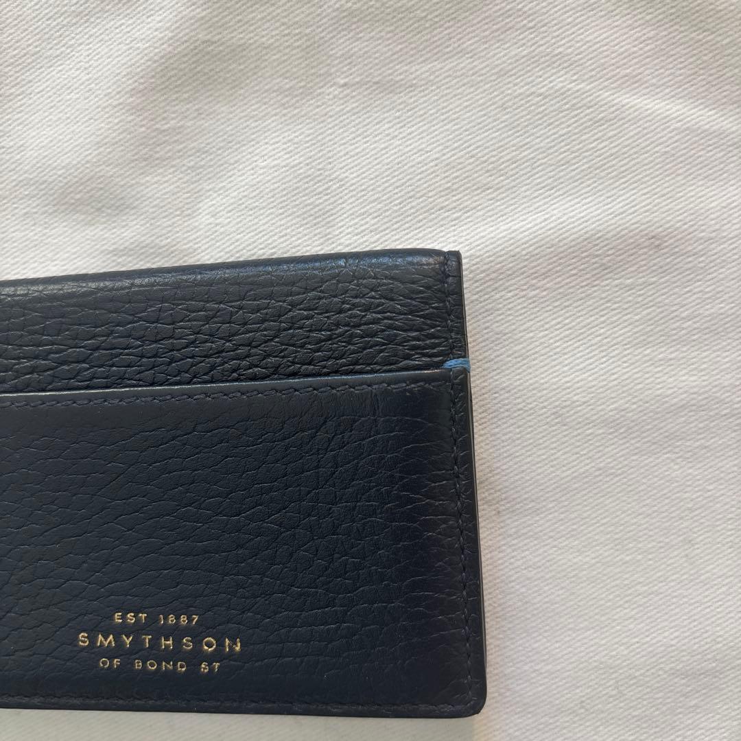 SMYTHSON ブラックレザー 名刺入れ