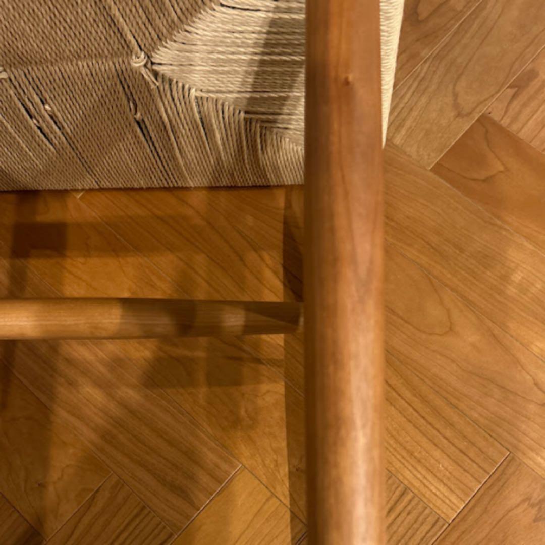 ドモク堂　朝倉スツール×2脚　チェリー材　ペーパーコード　美品　BEAMS購入