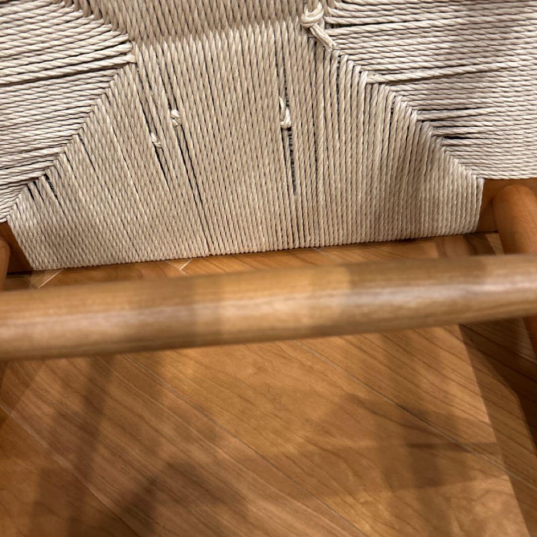 ドモク堂　朝倉スツール×2脚　チェリー材　ペーパーコード　美品　BEAMS購入