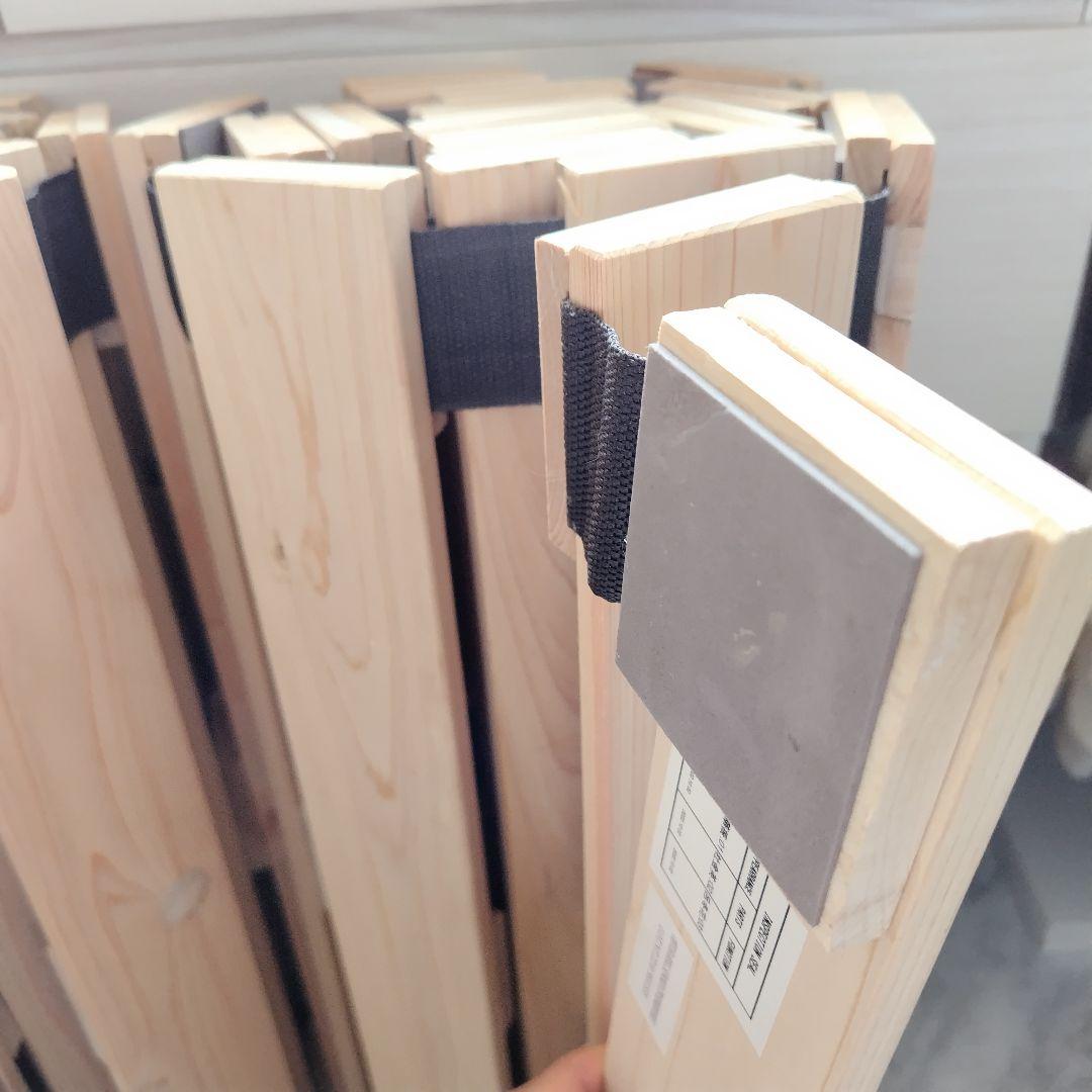 NITORI☆セミダブル 丸めてしまえる檜すのこベッド 定価13,990円