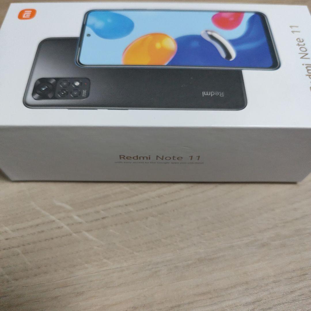 Xiaomi Redmi Note 11 グラファイトグレー　ケース・フィルム付