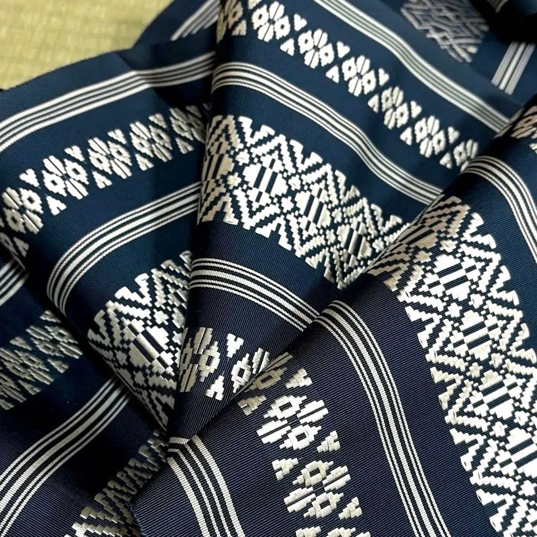 正絹　全通博多織　名古屋帯《献上柄》