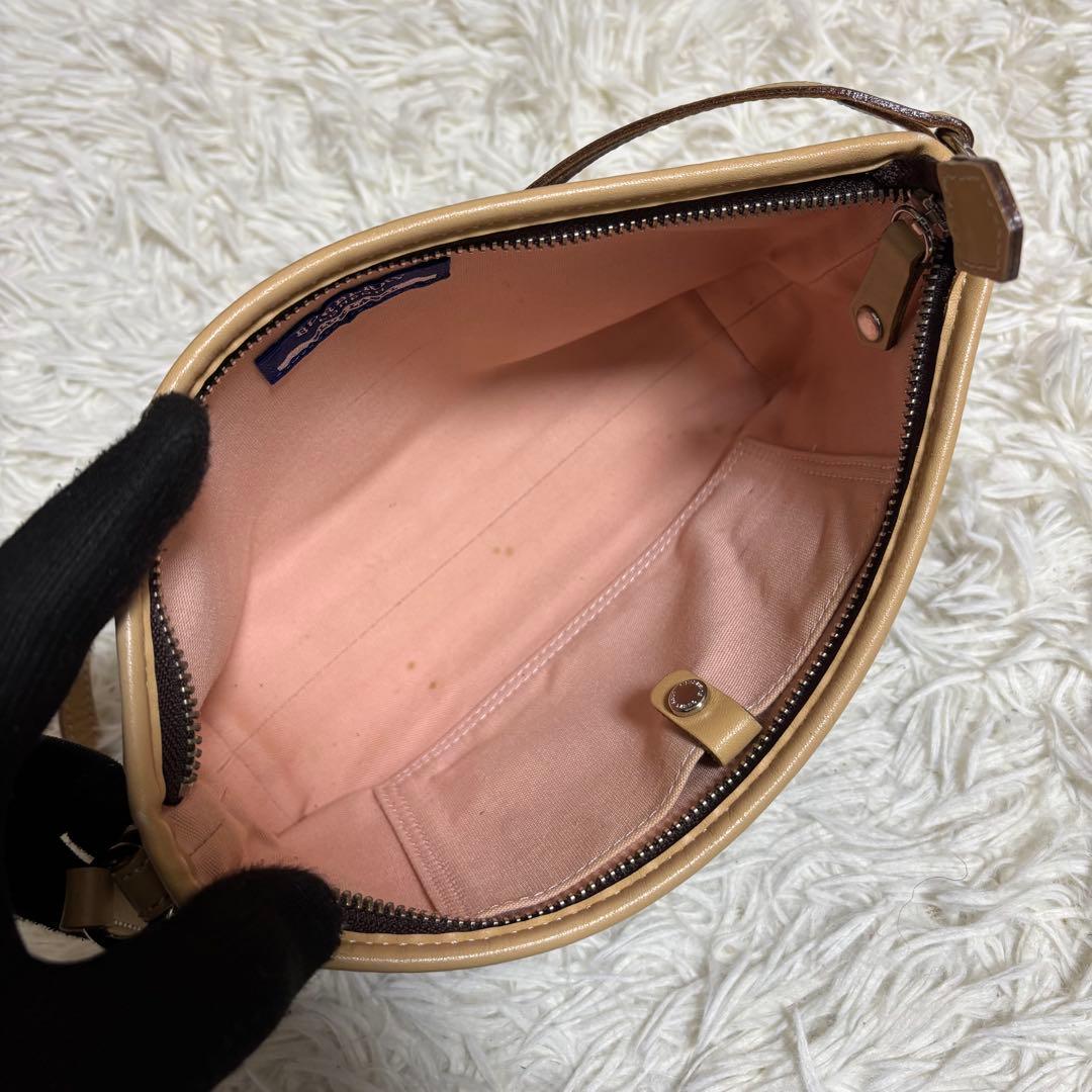 バーバリー ブルーレーベル アクセサリーポーチ 2WAY ノバチェック Y2K