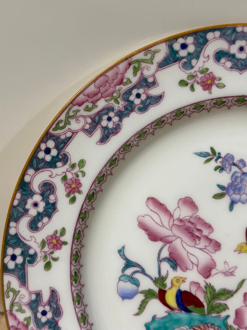 希少　W.Hプラマー　ミントン　チャイニーズツリー　鳥と花　アンティーク