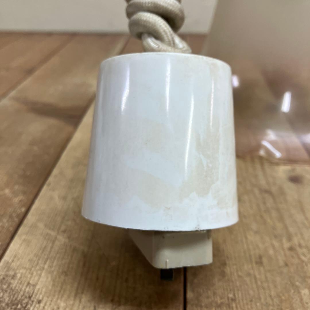 D-2 ⑪ 昭和レトロ フリル型 ガラスシェード ペンダントライト シーリング