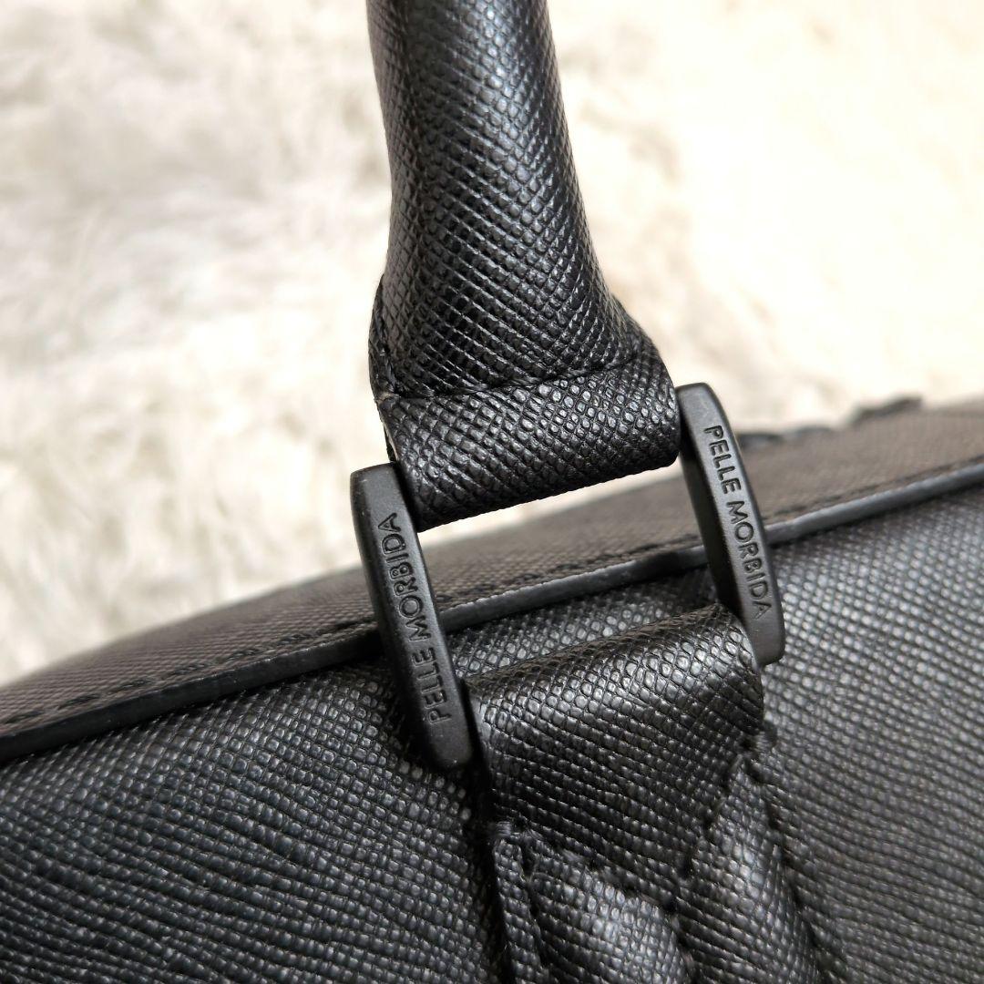 【現行 極美品】ペッレモルビダ　ca15　オールブラック　ブリーフバッグ　黒
