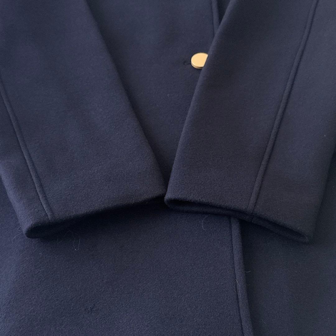極美品✨セオリーリュクス ダブル ピーコート 金ボタン 2022AW 紺 40