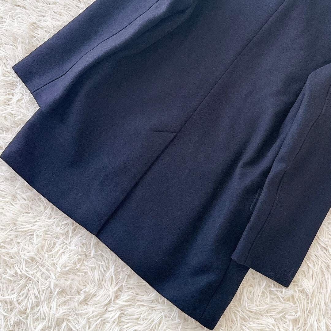 極美品✨セオリーリュクス ダブル ピーコート 金ボタン 2022AW 紺 40