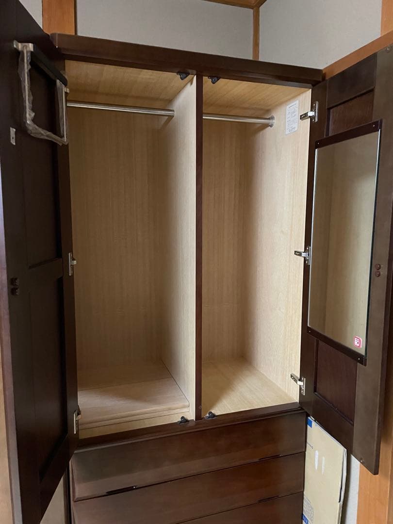 【底値】収納家具　昭和後期　美品 ダークブラウン