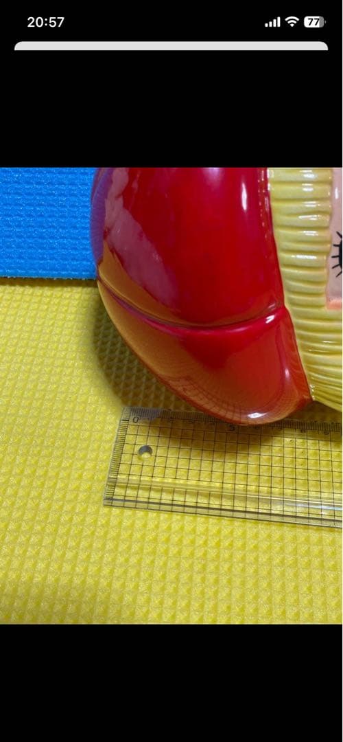 内藤ルネ　陶器　靴ベラ入れ？　23センチくらい　昭和レトロ