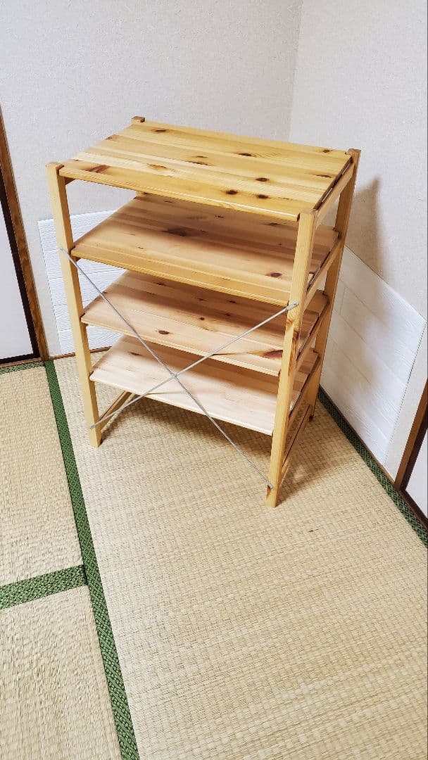 無印良品　パイン材ユニットシェルフ・５８ｃｍ幅・小　追加棚板付き