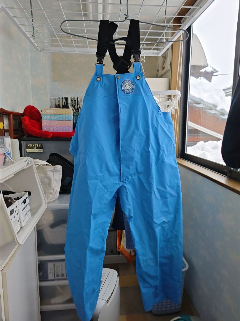 阪神素地前開きサロペットと上着の3点セット