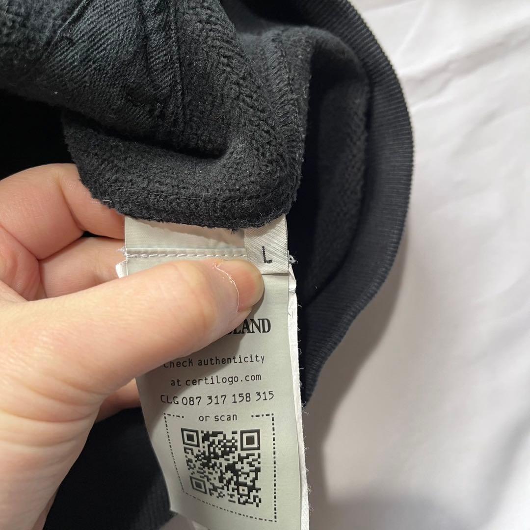 STONE  フルジップ スウェット ブラック Lサイズ 正規品