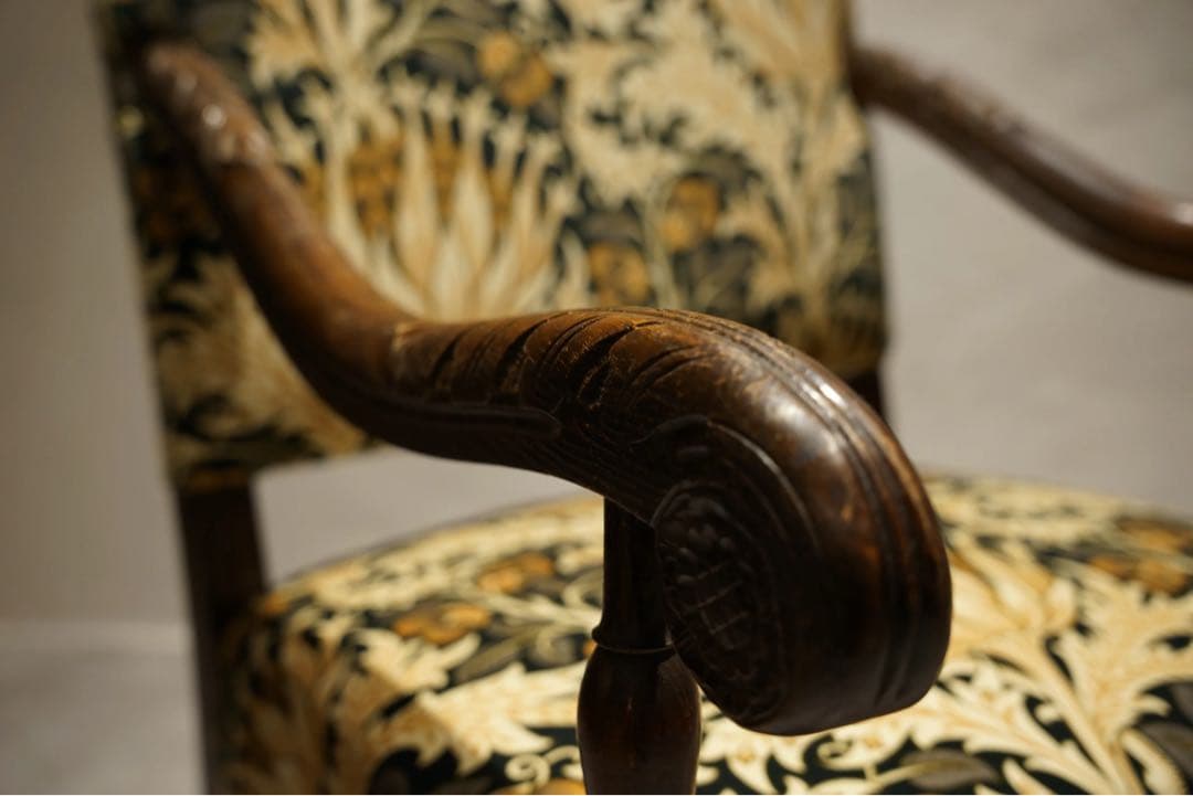 英国アンティーク アームチェア 椅子　ソファWilliam Morris