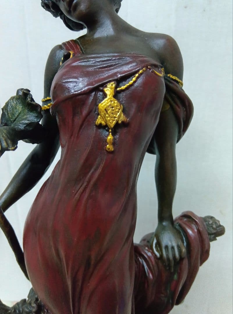 ブロンズ像花の精　 アール・ヌーボー様式