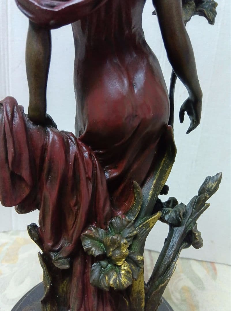 ブロンズ像花の精　 アール・ヌーボー様式