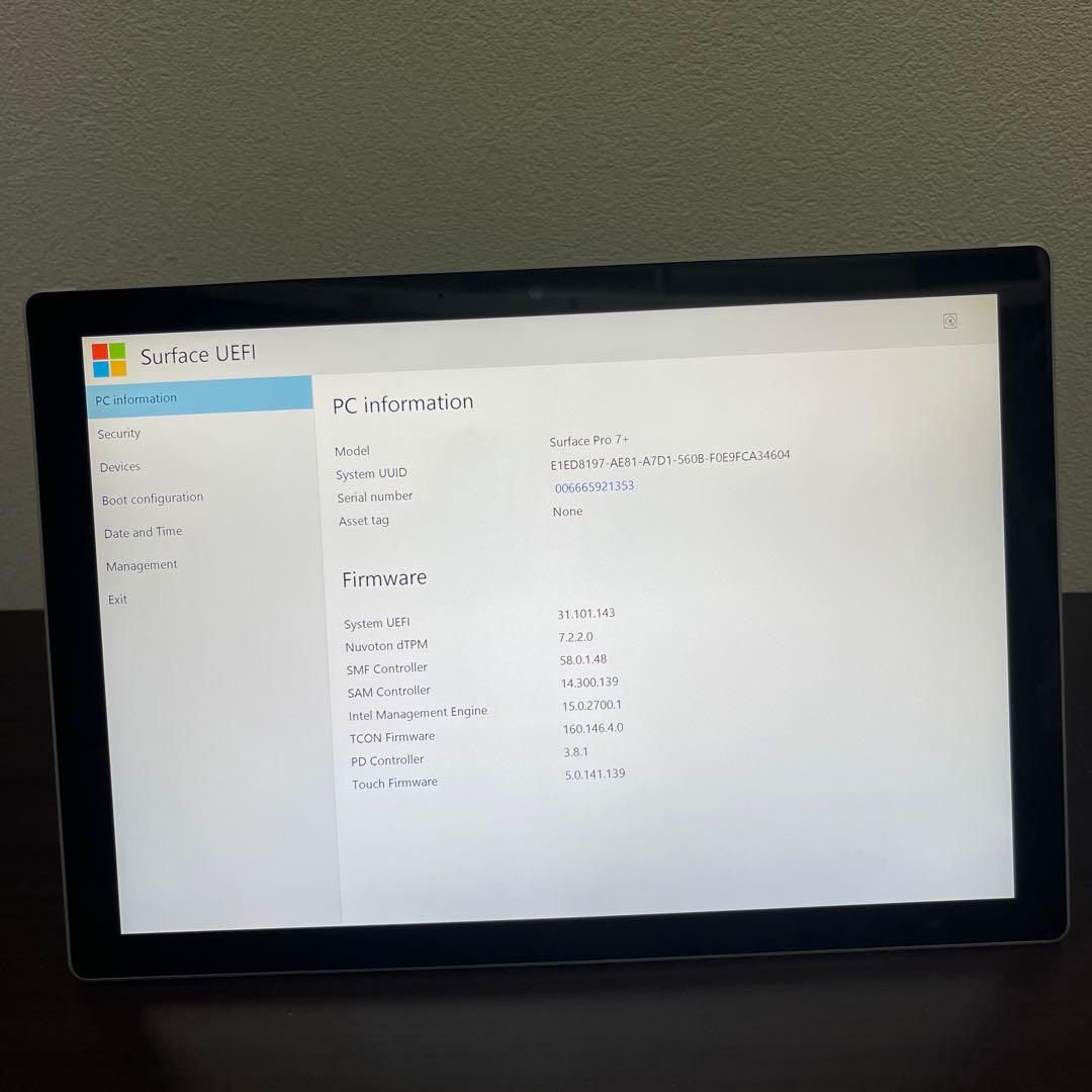 Windowsノート本体 Surface pro 7+