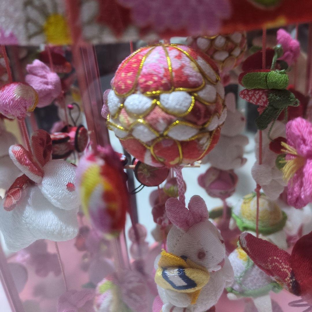 ひな祭り用ピンクの吊り飾り 初節句