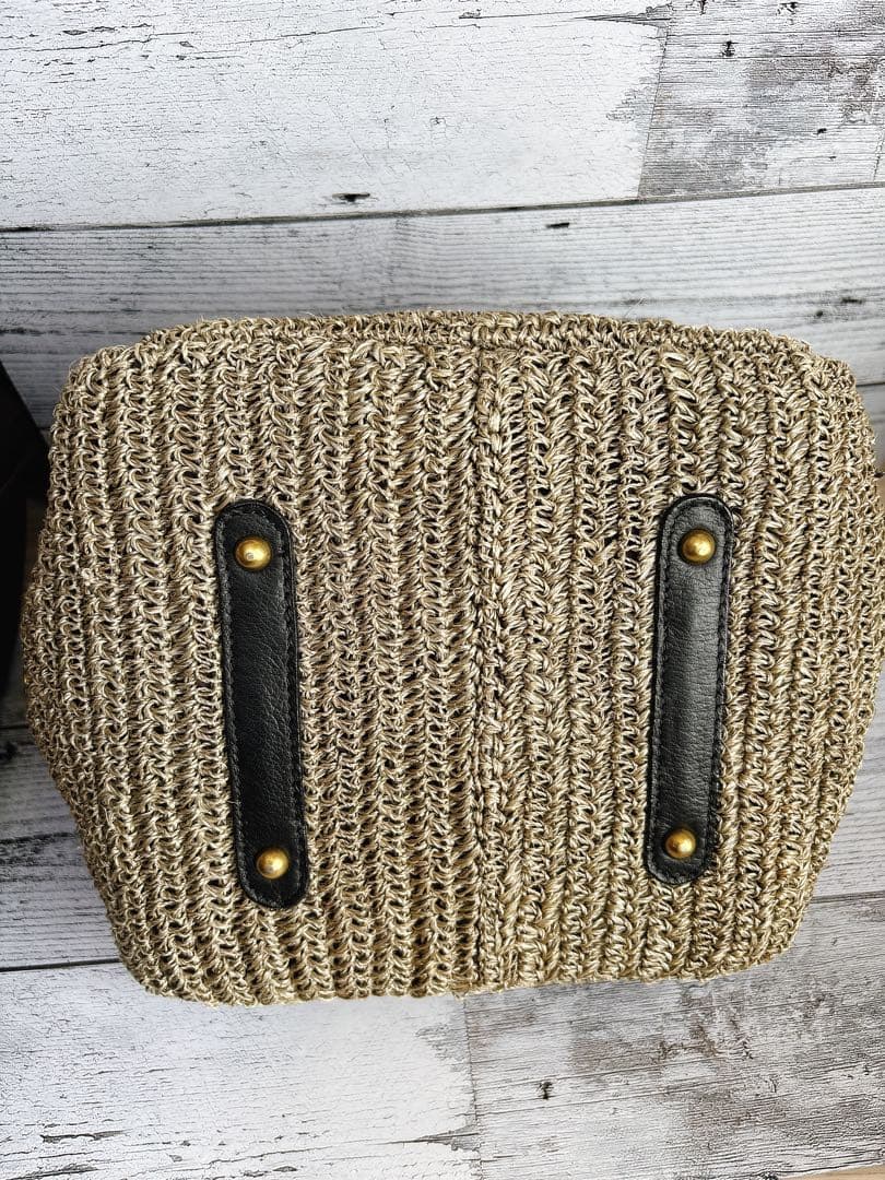 【新品】VIOLADORO かごバッグ レザーハンドル