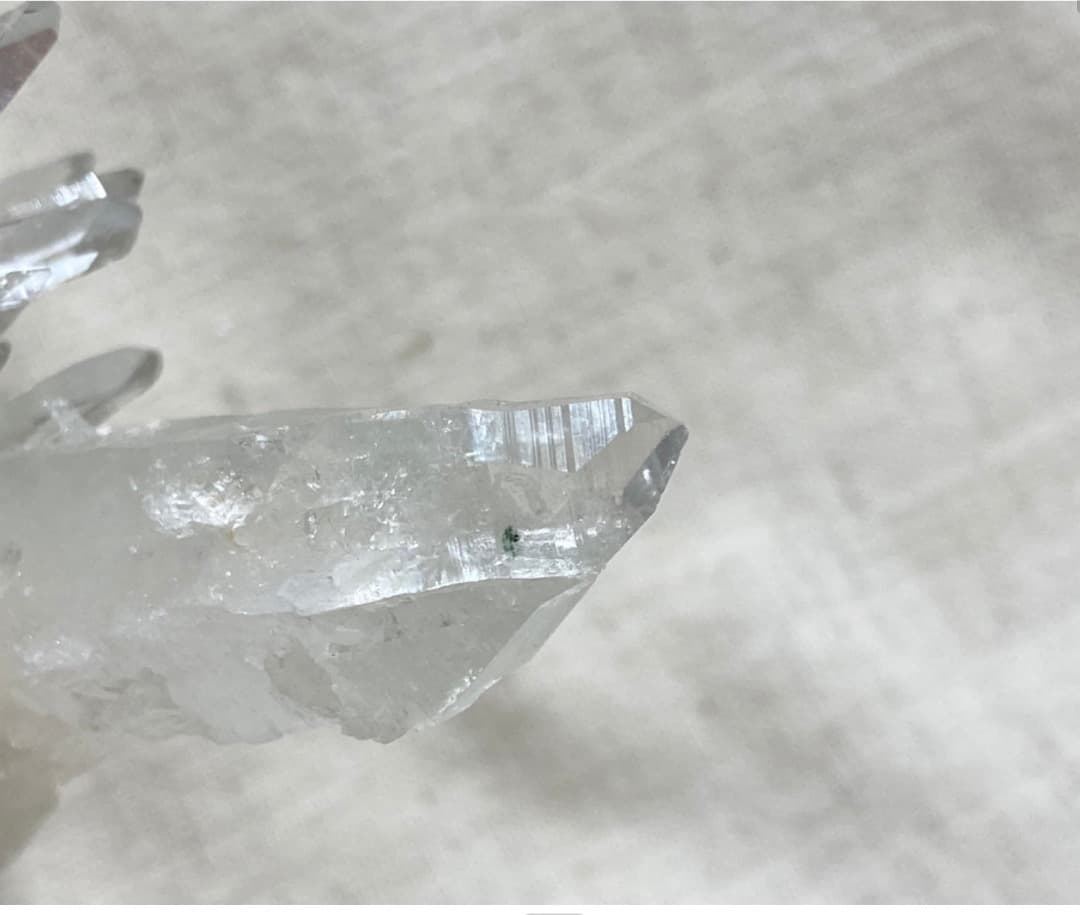 【ヒマラヤ水晶 インド マニハール産 ♡ 水晶クラスター】クローライト付き