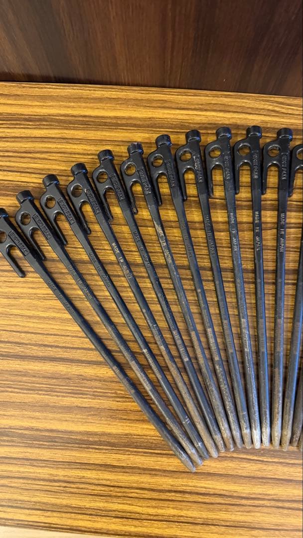 スノーピーク ソリッドステーク30 20本セット マルチコンテナ付き（使用済み）