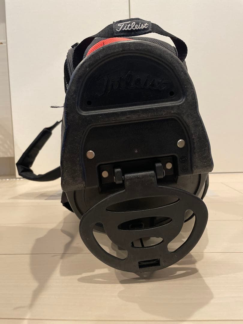 【マークー】Titleist キャディバッグ 黒/赤