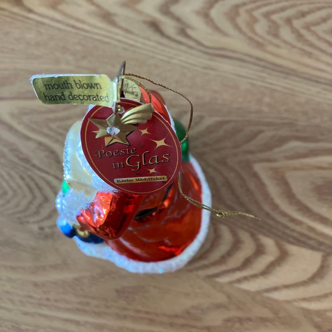 ドイツ ケーテウォルファルト クリスマス 飾り ツリー オーナメントサンタ3点