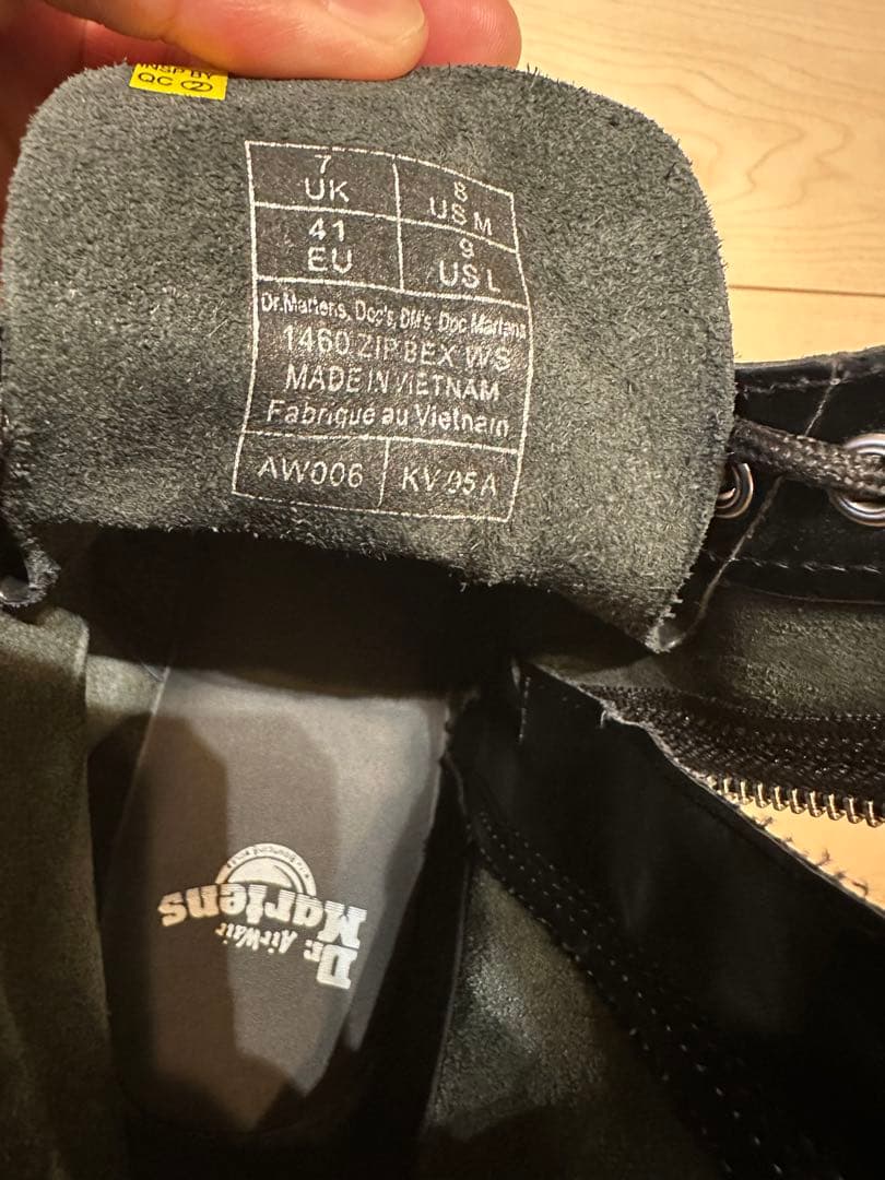 Dr. Martens 1460 ZIP グレーステッチ BEX 8ホールブーツ