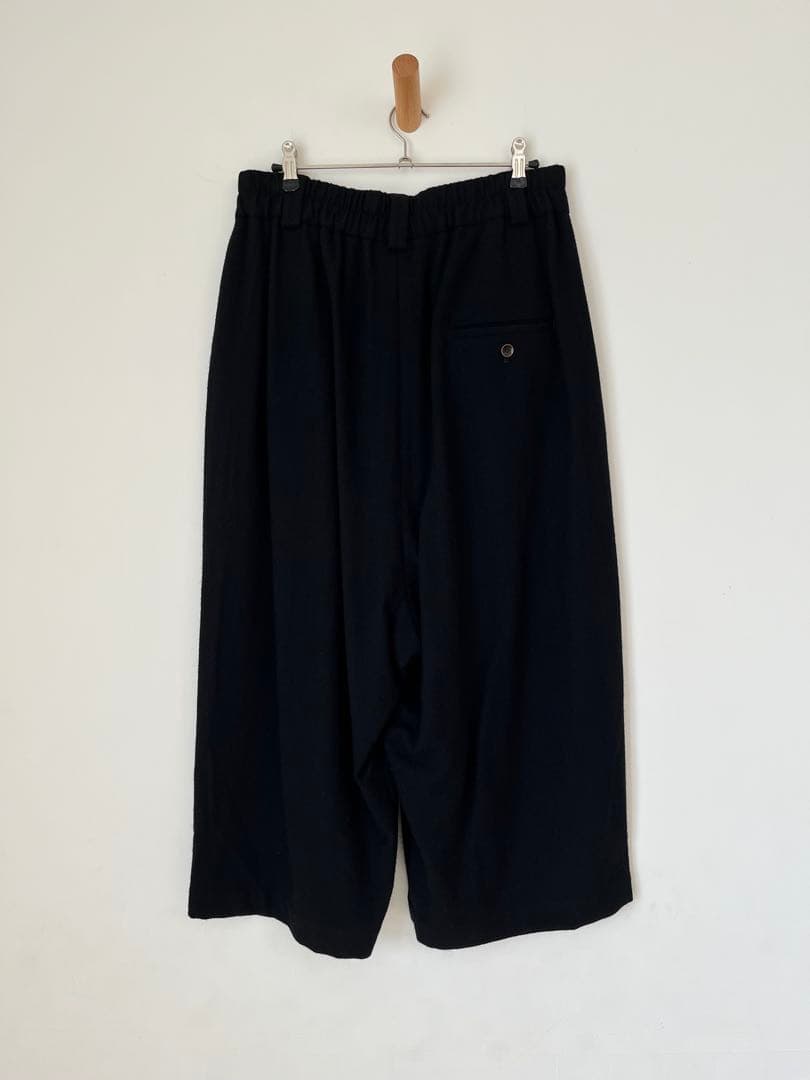 atelier naruseアトリエナルセ◼︎ウールフラノガウチョパンツ◼︎ブラック