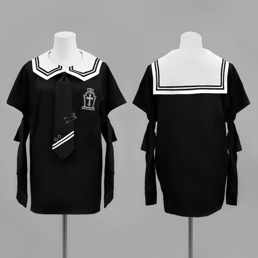 正規品　Lサイズ　Gothic セーラーシャツ【Black】 地雷系　ゴシック