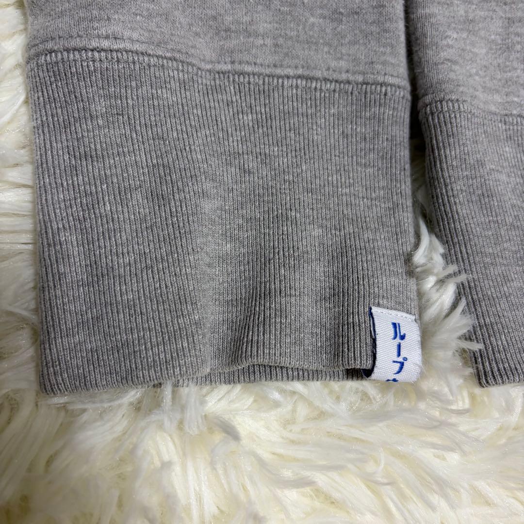 美品　LOOPWHEELER ×BEAMS 両Vガゼット スウェットGray L