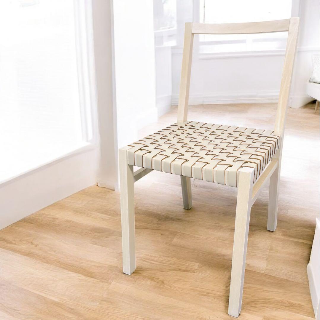 CASSINA IXC カッシーナ サフランチェア ダイニングチェア 本革 編込