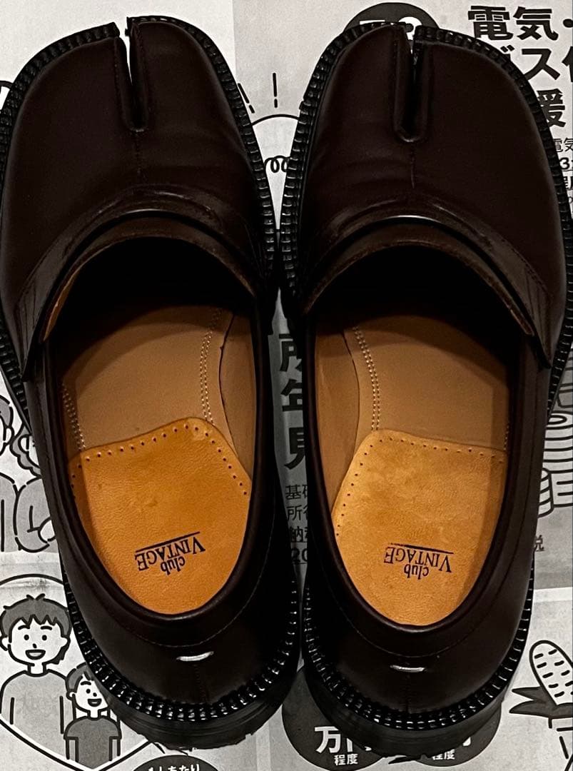 メゾンマルジェラ タビローファー　ブラウン　サイズ39