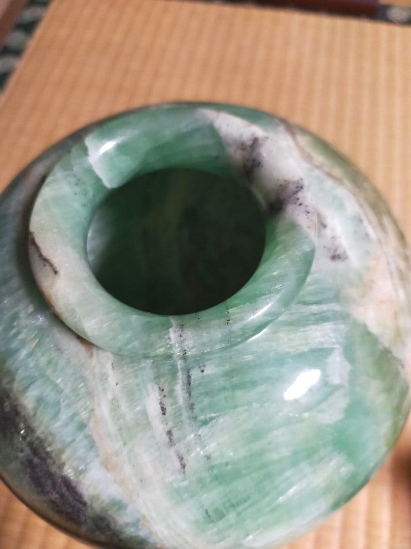 ♫鑑賞石 蛍石 原石 フローライト花瓶♫