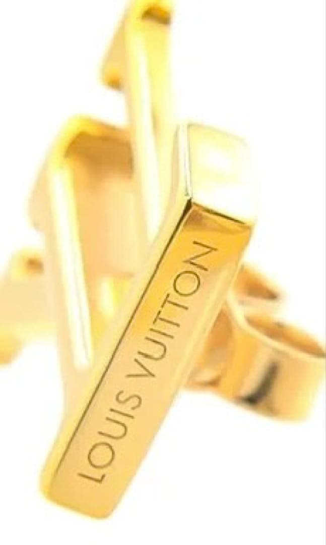 れ*）様 正規品Louis Vuitton LVロゴ ピアス ゴールド 美品