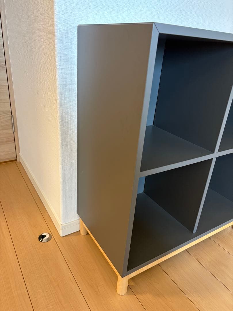 【美品 直接引渡】IKEA 本棚エーケト ダークグレー