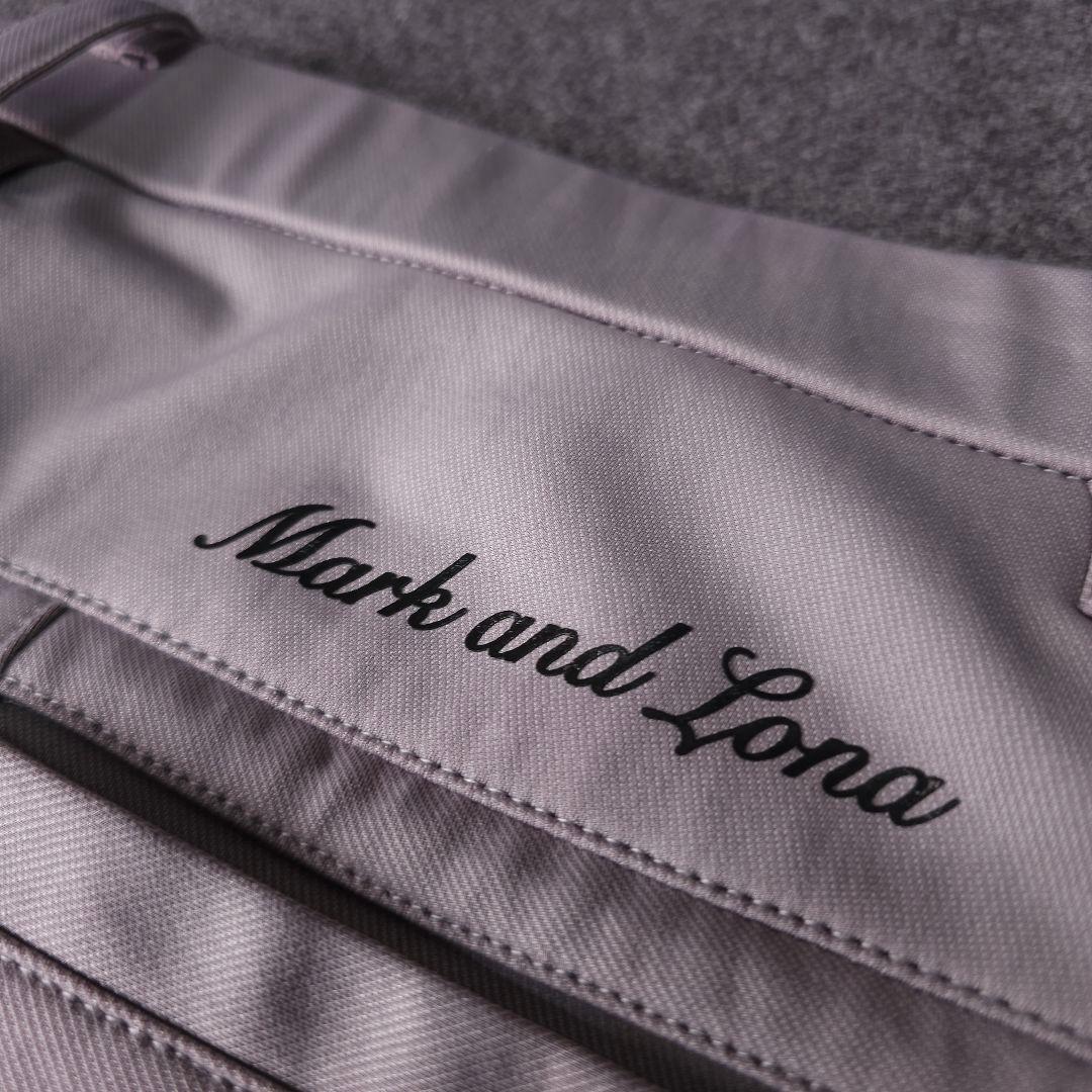 2023年 マークアンドロナ ストレッチゴルフパンツ L グレー スカル ロゴ