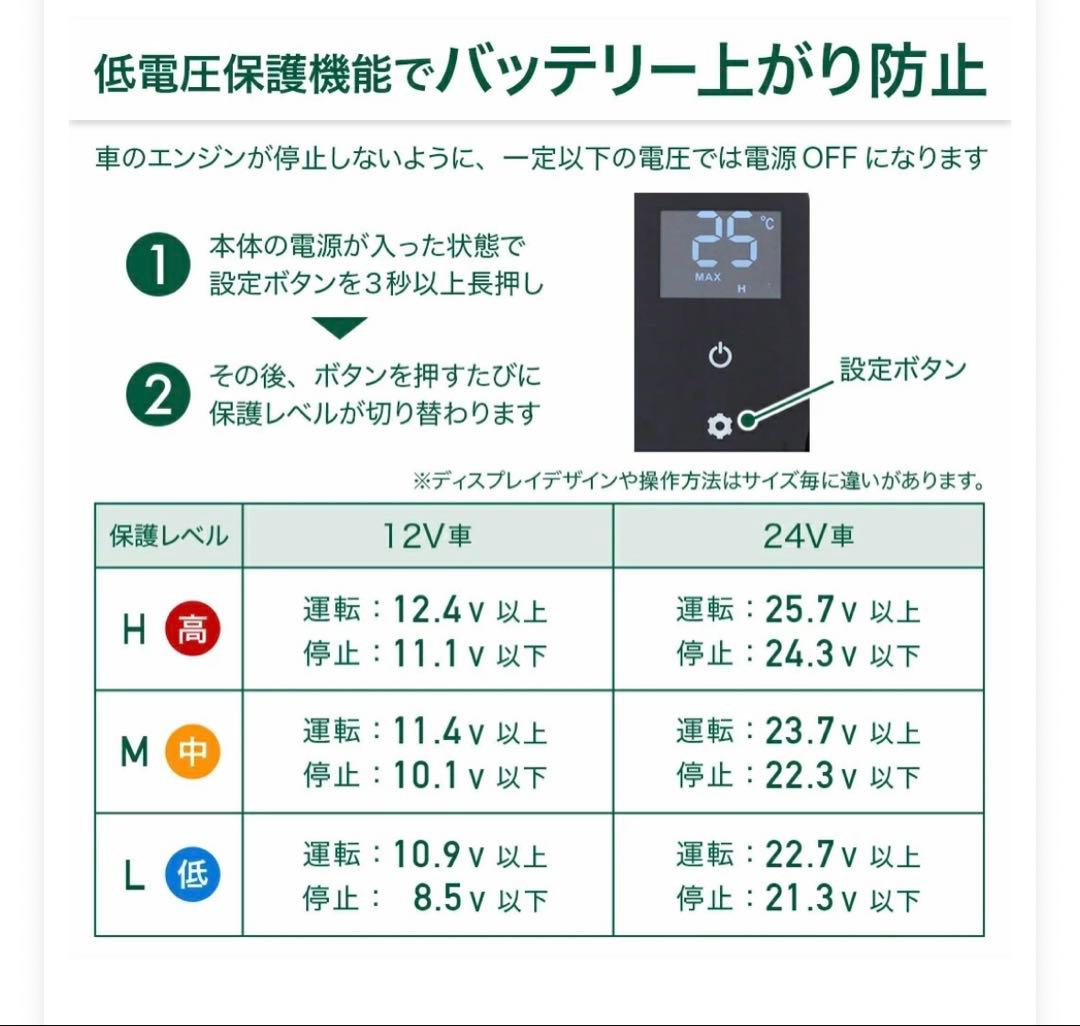 ポータブル車載冷蔵庫