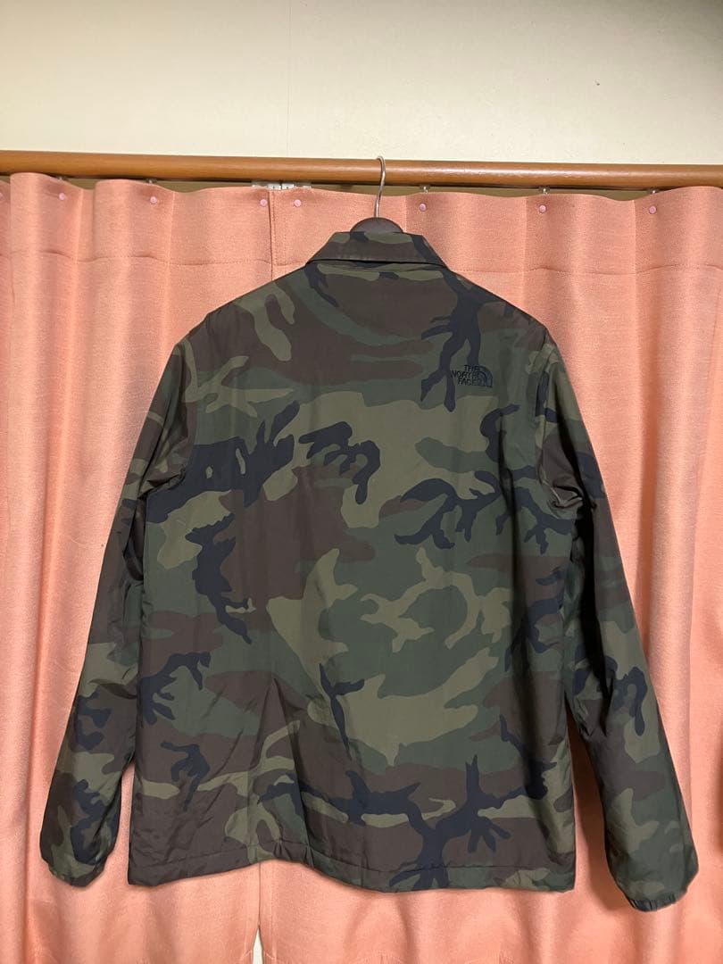【美品】ノースフェイス☆カモ柄☆コーチ ジャケット☆迷彩☆XL☆HYVENT