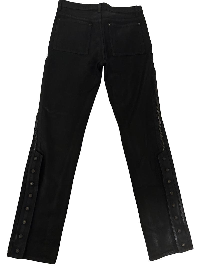 パンツ no mass prod 008GLM WAXED DENIM JEANS