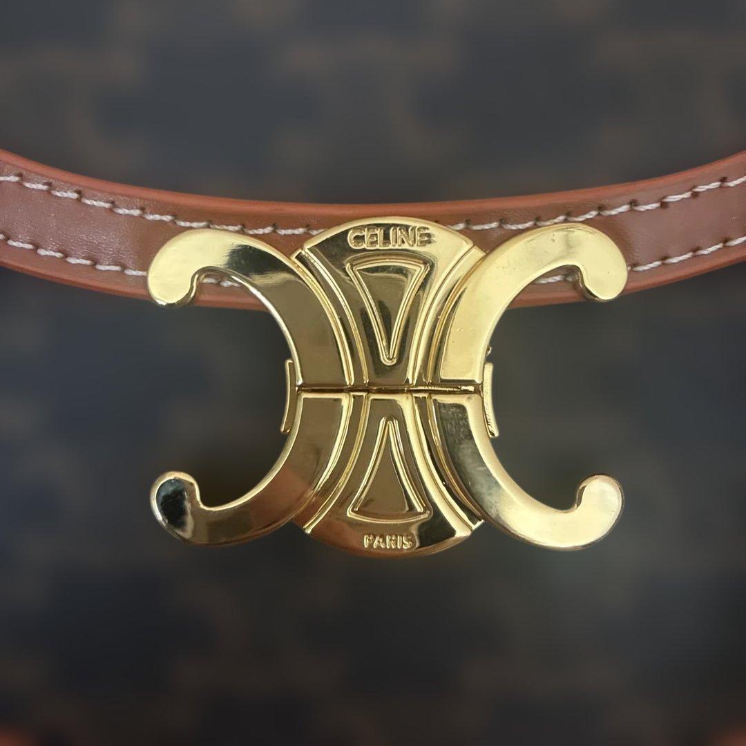 CELINE ショルダーバッグ ブラック ブラウン