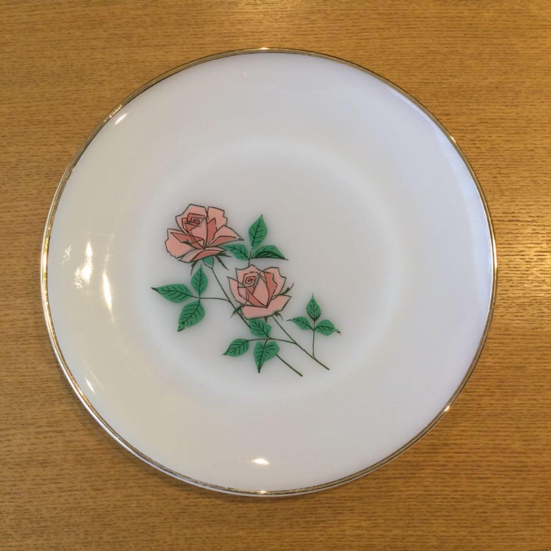 ファイヤーキング アニバーサリーローズ プレート 25cm ４枚セット