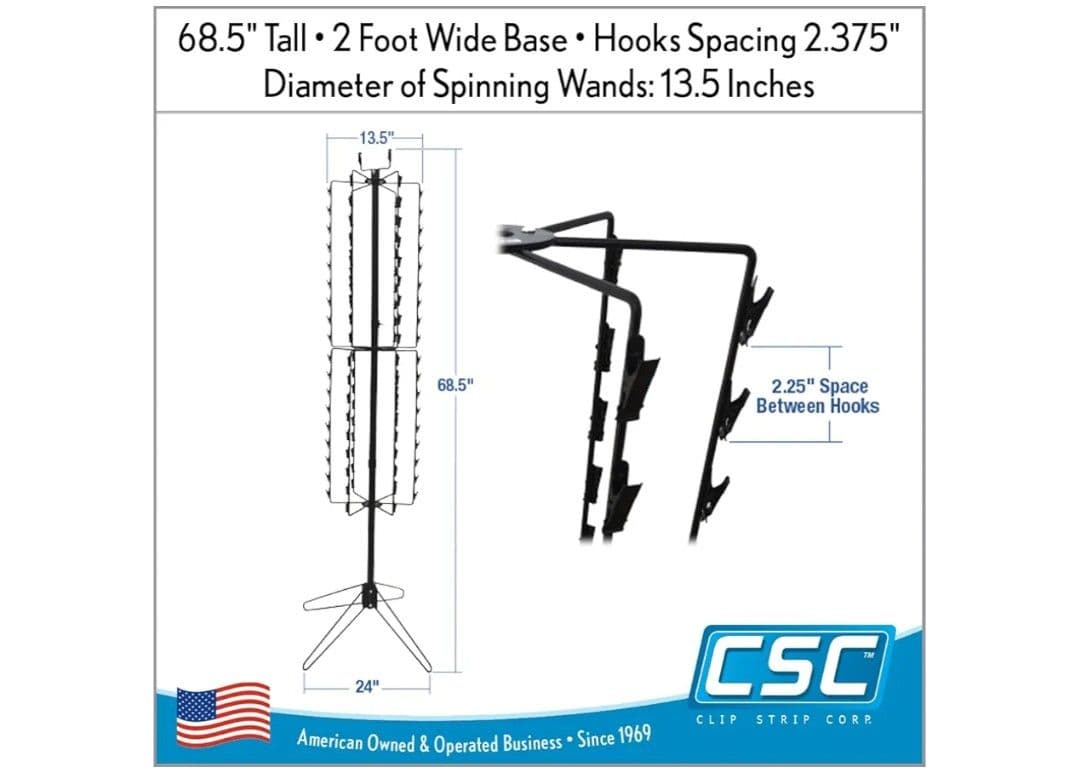 【A215】フロアスタンド　スピナースナックラック　108　クリップ付き