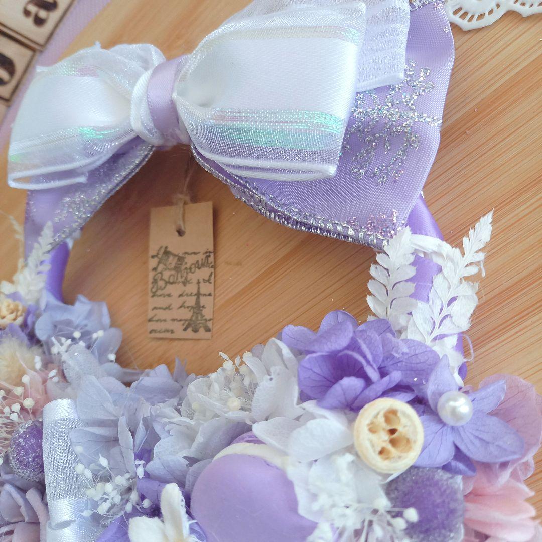No95 優しいお姉さんカラー⸜❤︎⸝‍木の実とマカロンのフラワーリース♪♪