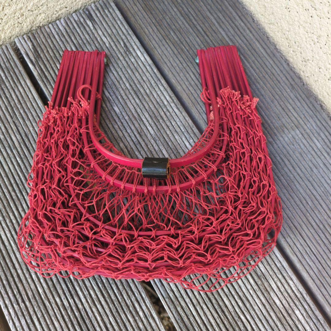 昭和レトロかご　折りたたみ式　ヴィンテージかご