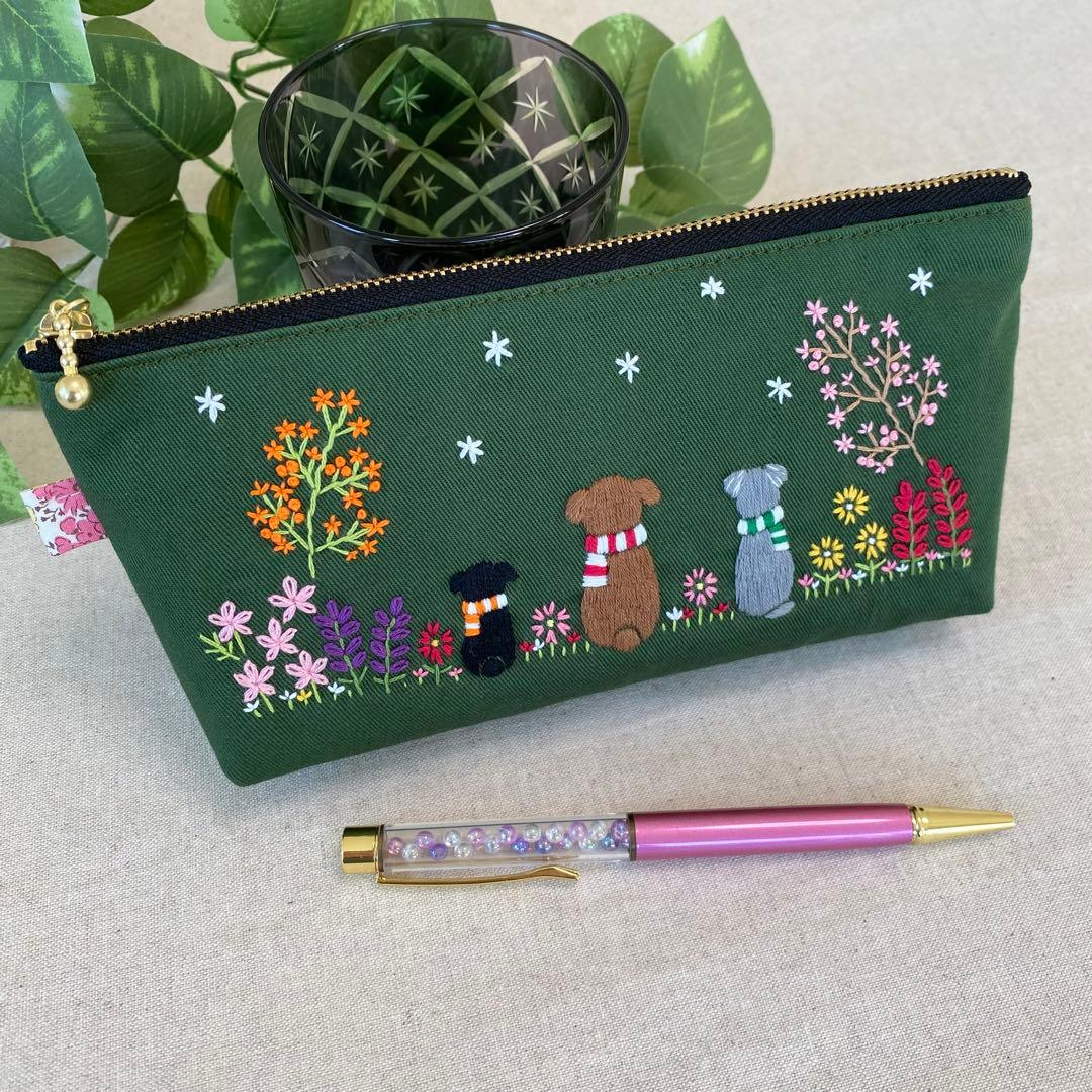 ＊まつぼっくり＊オーダー　トートバッグ＆ペンケース